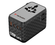 Verbatim Charge 'n' Travel 170W Universal Travel Adapter black - 1484085 - zdjęcie 1